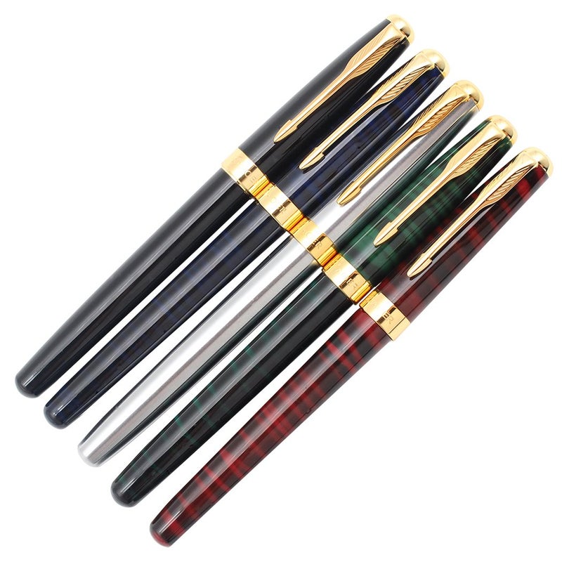 Gullor 5 PCS Classic Metal Fountain Pen B388, Gift Pens with Converters, 5 Colors - Image 2